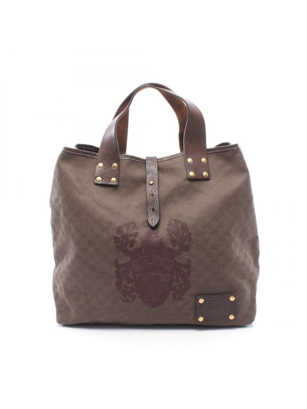 Gucci Tote Large GG Canvas Dark Brown